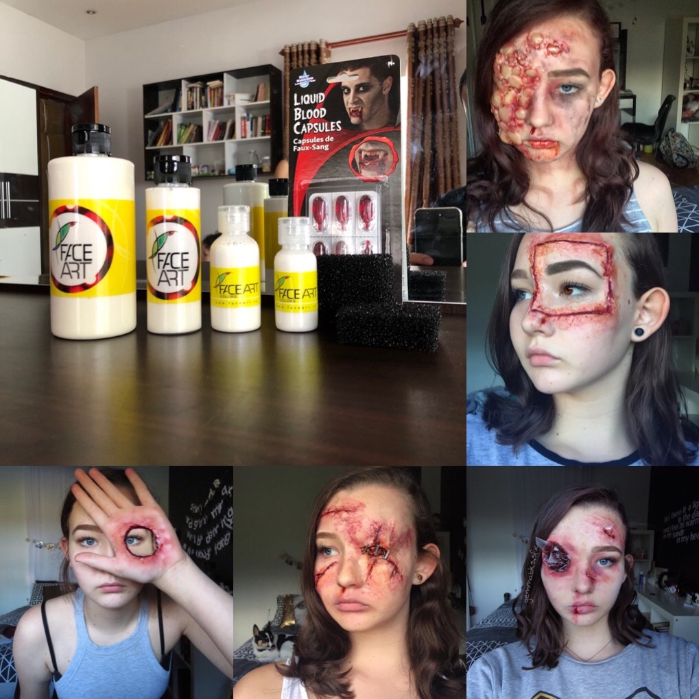 Chất Tạo hình vết thương HALLOWEEN - SILiCONE làm vết thương LIQUID latex 30ml/ 65ml /120ml/ 300ml  - LIQUID latex hoá trang vết thương Da - Đồ hoá trang phim
