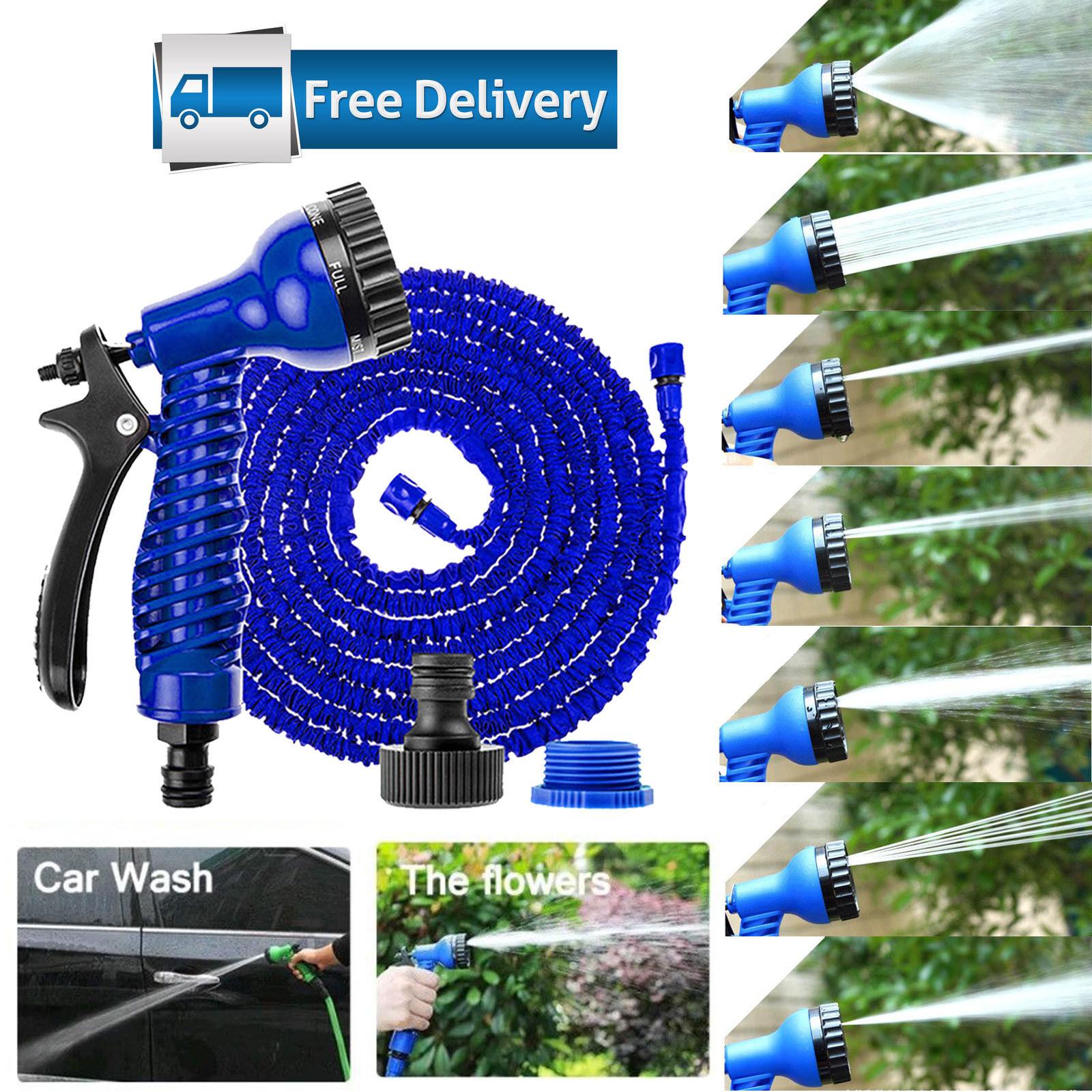 Bộ vòi xịt nước rửa xe giãn nở 15m-50ft TPE(Có kèm đầu xoay tăng áp)