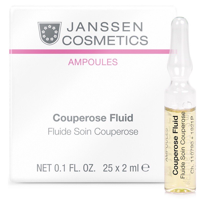 Tinh chất xử lý giãn mao mạch, phục hồi dưỡng ẩm cho làn da tổn thương - Janssen Cosmetics Couperose Fluid full