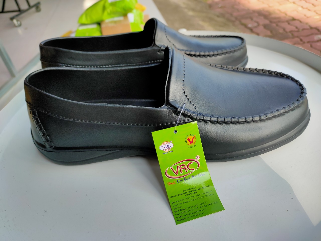 Giày nhựa nam VAC siêu nhẹ , siêu bền đi mưa cho người lao động size 39-42