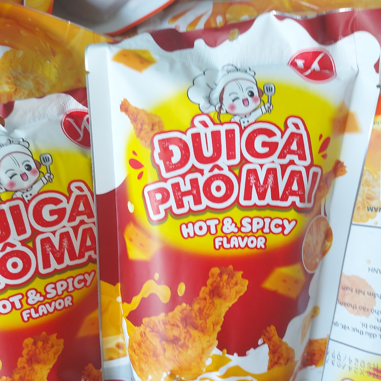 Bánh snack quẩy đùi gà phô mai - đùi gà rong biển - đùi gà phô mai ngô - đùi gà bơ sữa