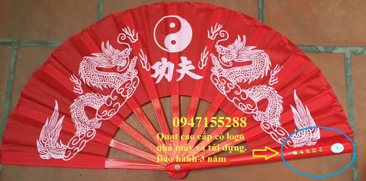 10 cây quạt dưỡng sinh loại 1 - Quạt tập võ loại tốt có túi đựng loại tốt