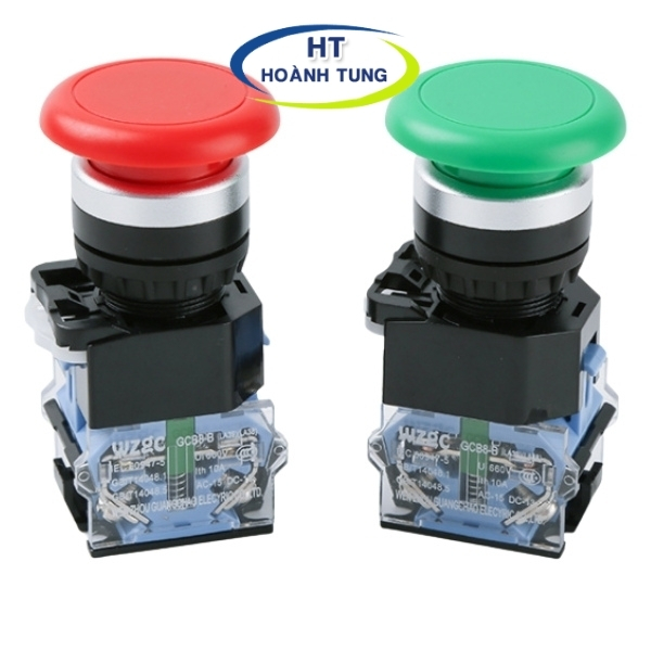 Công tắc nhấn nhả LA38-11M phi 22mm nhấn nhả đầu dù phi 22 lắp đặt tủ điện chất lượng