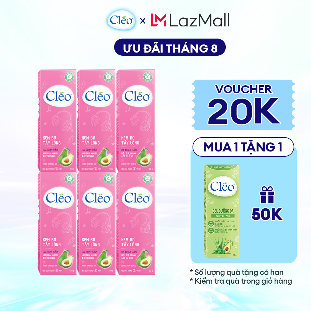 Combo 6 Hộp Kem Tẩy Lông Cléo - Combo Bạn Thân