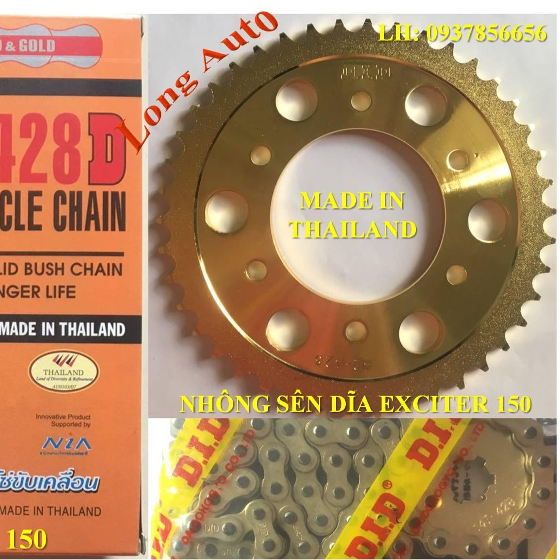 [HCM]Bộ nhông sên dĩa Exciter 150cc - FZ 150cc