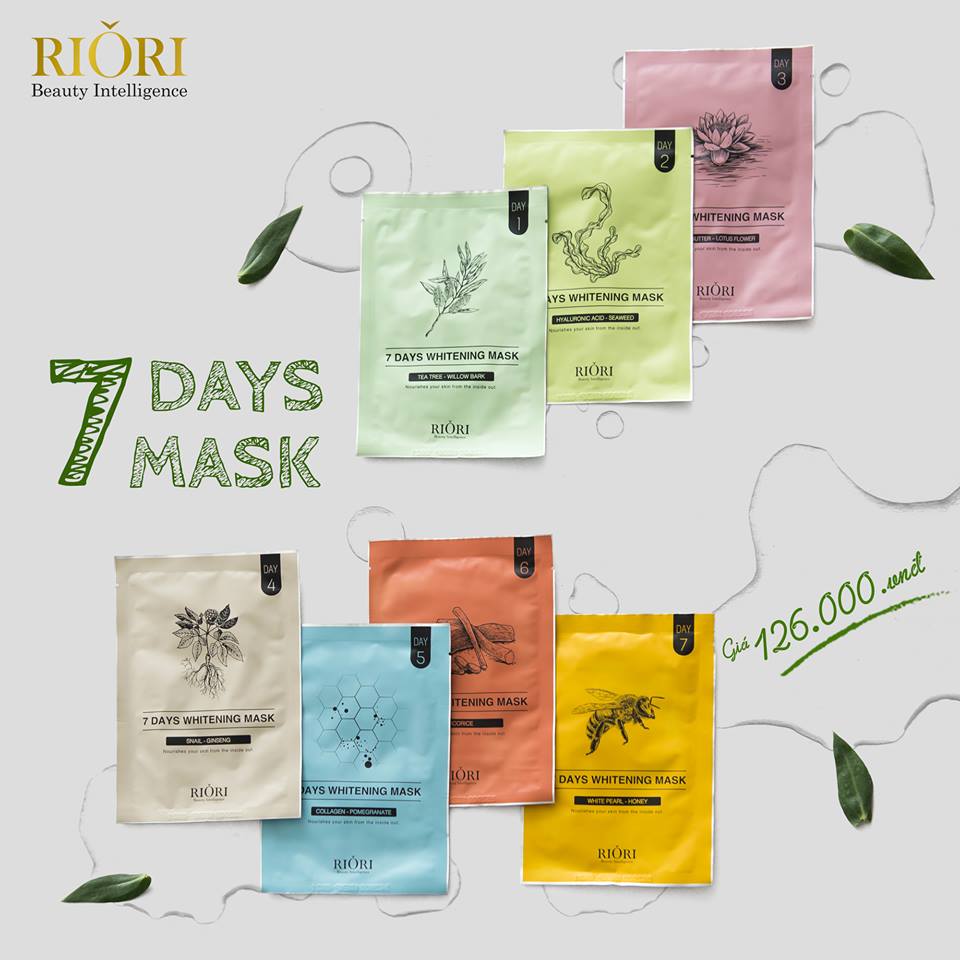 MẶT NẠ DƯỠNG DA 7 DAYS MASK RIORI