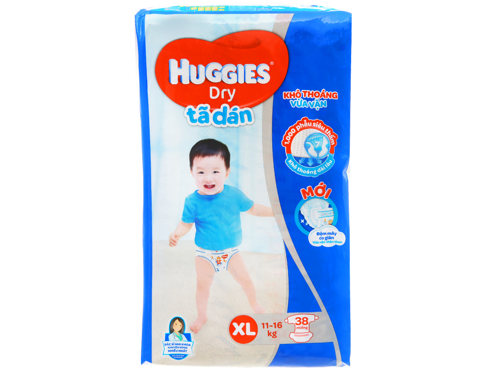 Tã dán huggies dry xl36 - hsd luôn mới