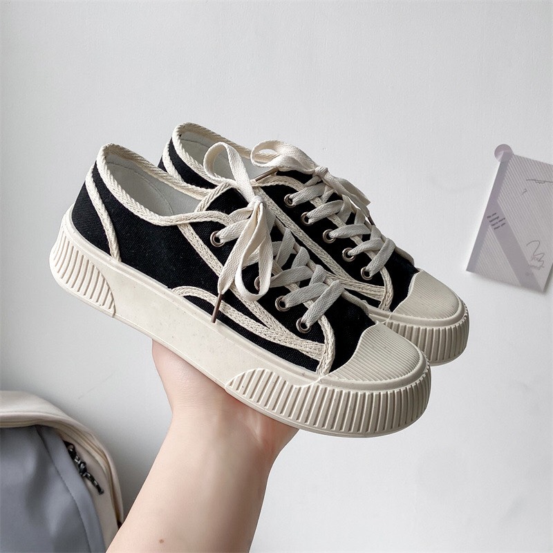 Giày nữ thể thao Cinela kiểu dáng trẻ trung vải canvas cực hót hít