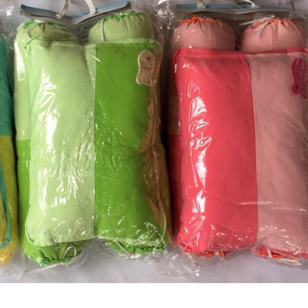 Bộ gối nằm + 02 gối ôm cho bé vải cara - vải coton