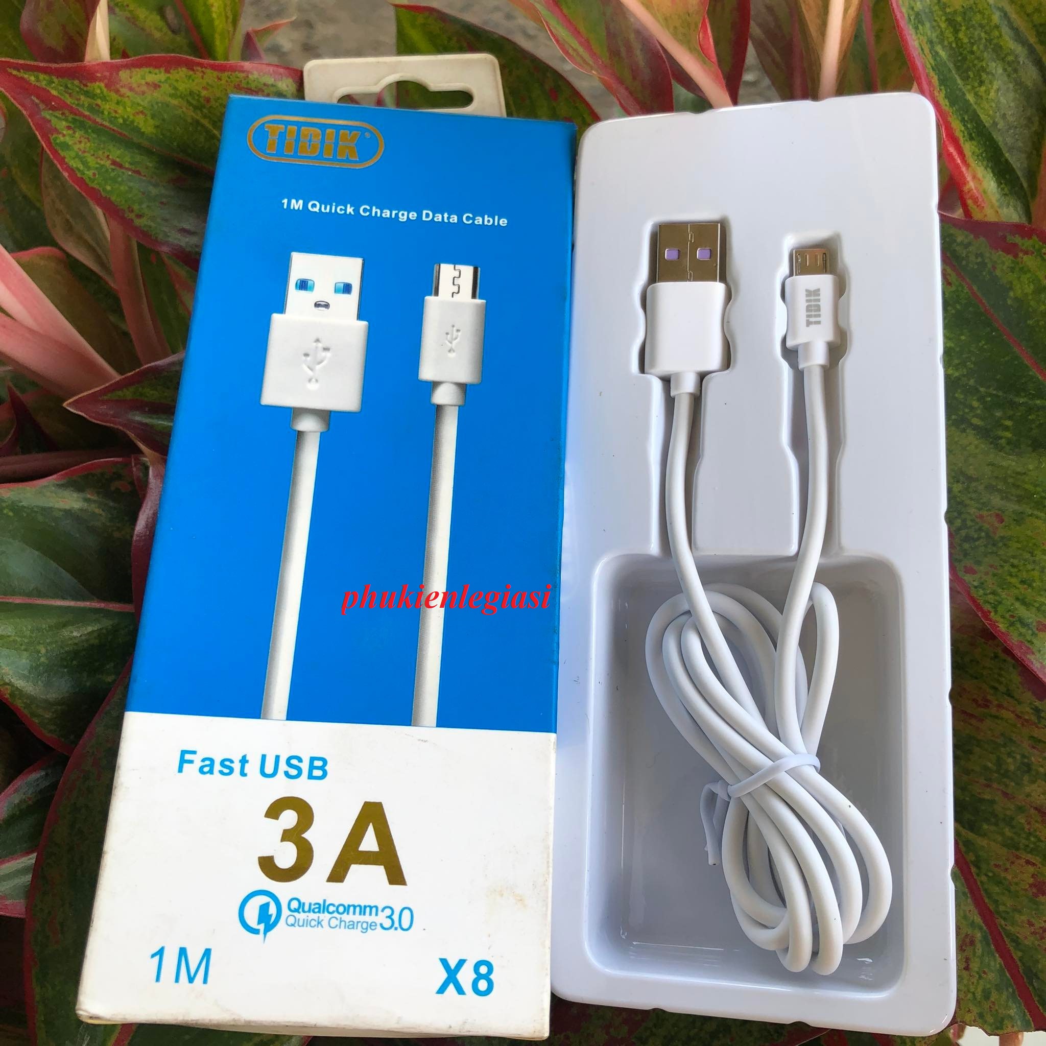 Cáp sạc Micro usb, Type C hiệu Tidik mã trơn