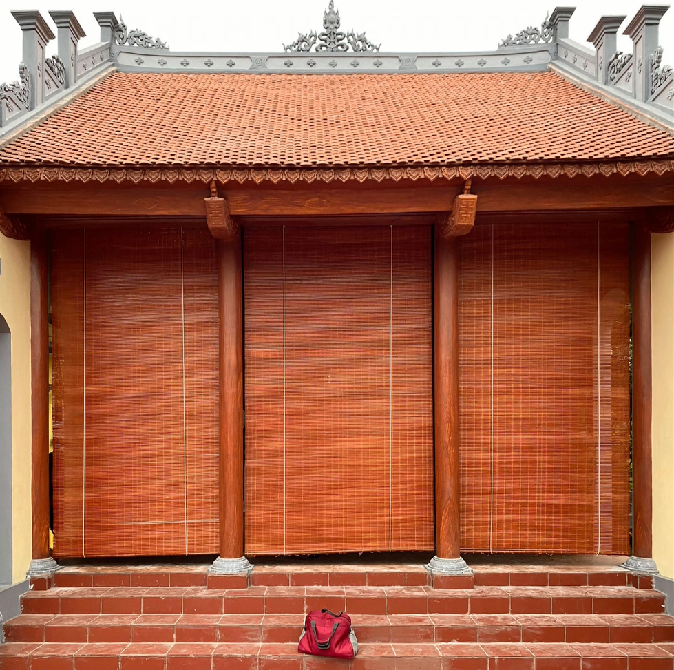 Mành sáo trúc che nắng ban công  rộng 1m x cao 3mx2m x1m50  Rèm trúc treo cửa sổ Màn sáo trúc che mưa có dây kéo