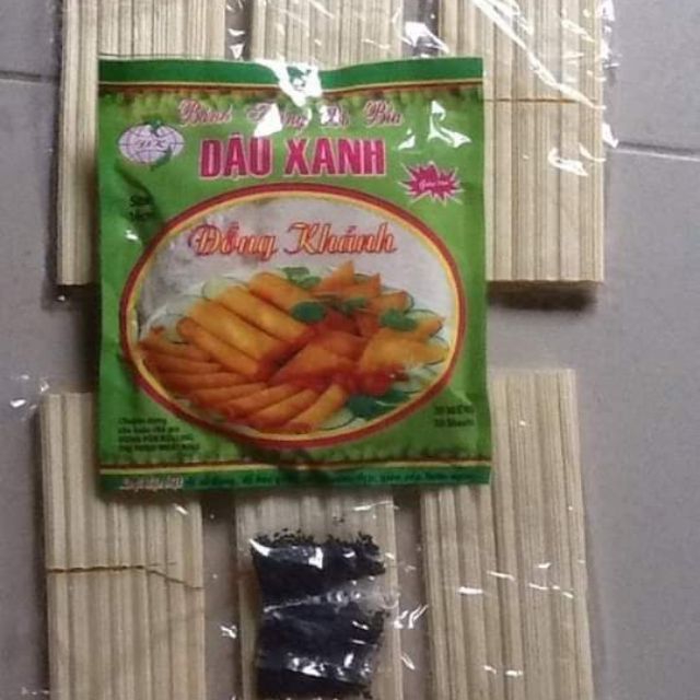 Set bánh tráng bò bía đậu xanh + 1 túi đường thanh