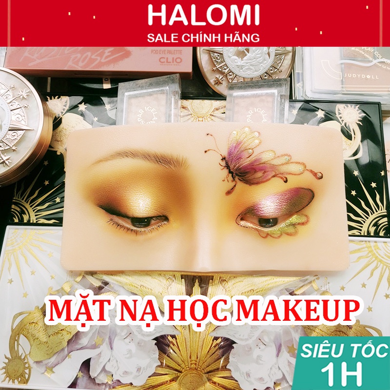 Mặt nạ Makeup học trang điểm 3D tinh tế chuyên dùng học makeup tạo mẫu kẻ mày HALOMI Loại 1