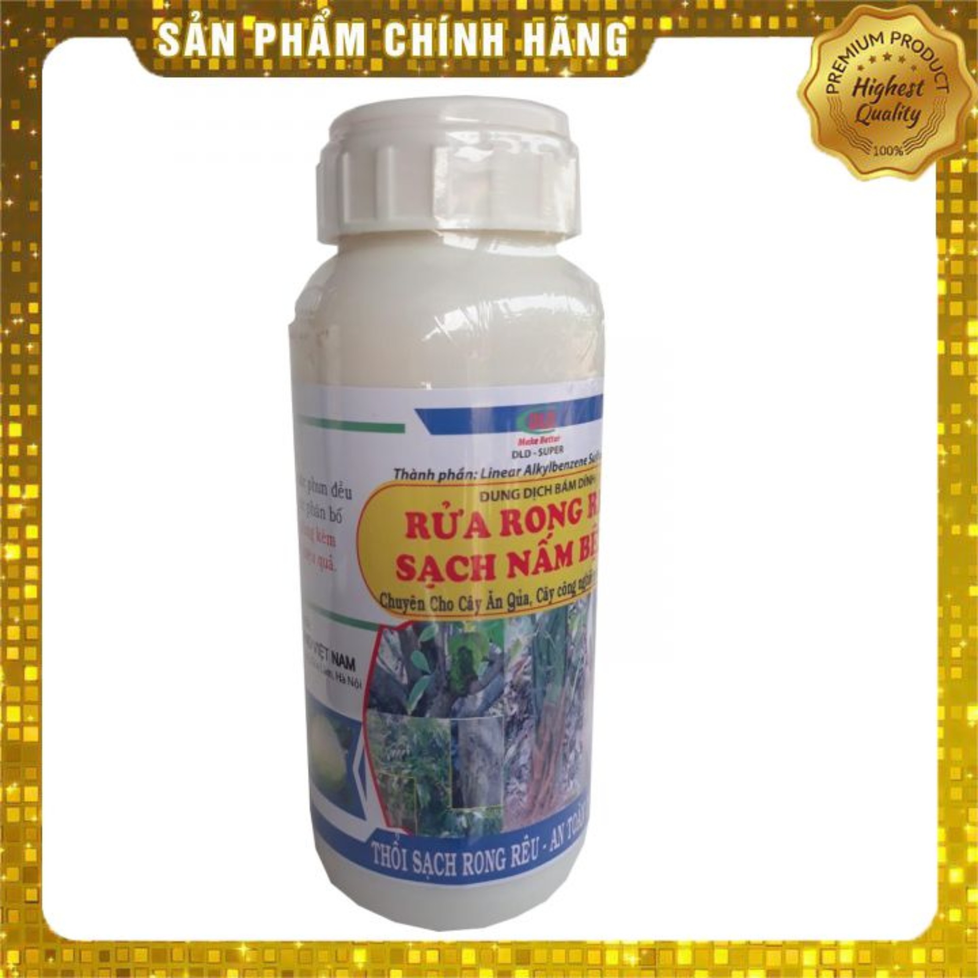 Dung dịch rửa rong rêu sạch nấm bệnh (480ml) chuyên cho cây ăn quả, cây công nghệp và rau màu