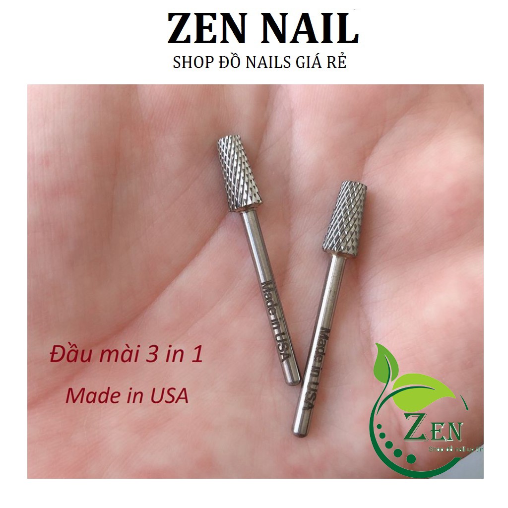 Đầu mài mỹ 3 in 1, đầu dũa khóe culticle, mịn , phá gel