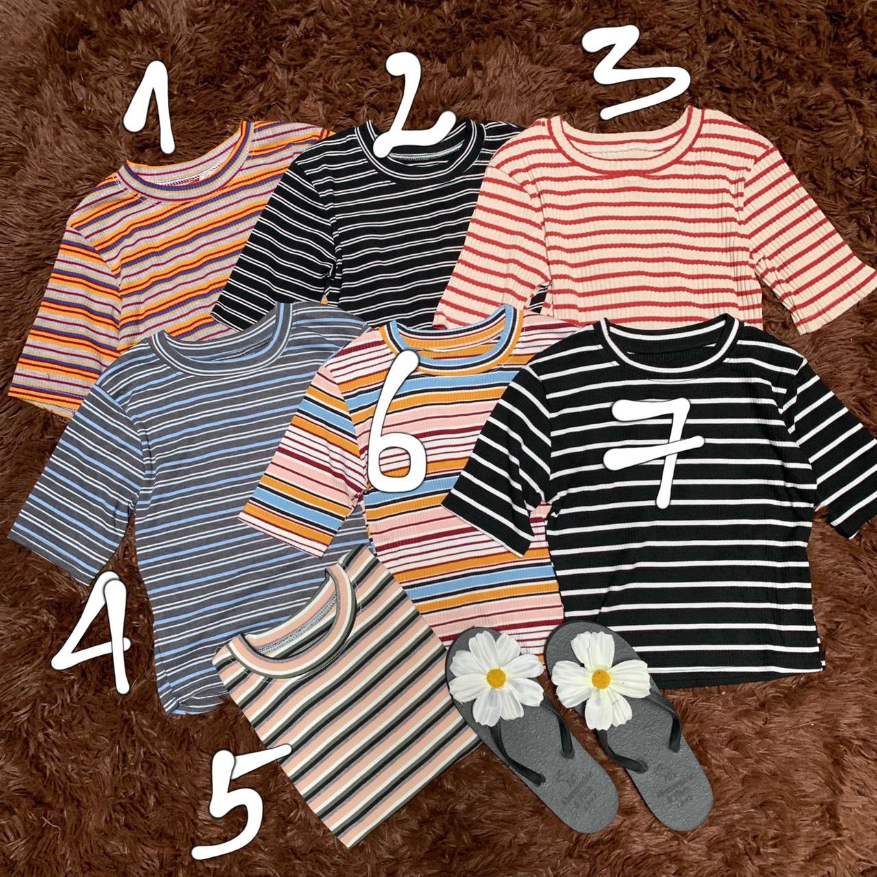 [XẢ KHO 3 NGÀY] ÁO THUN CROPTOP SỌC SIÊU XINH - ÁO THUN NỮ NGẮN TAY - ÁO KIỂU NỮ - ÁO THUN SỌC - mua hóa đơn trên 300k được tặng 1 phần quà từ shop CAROTSHOP