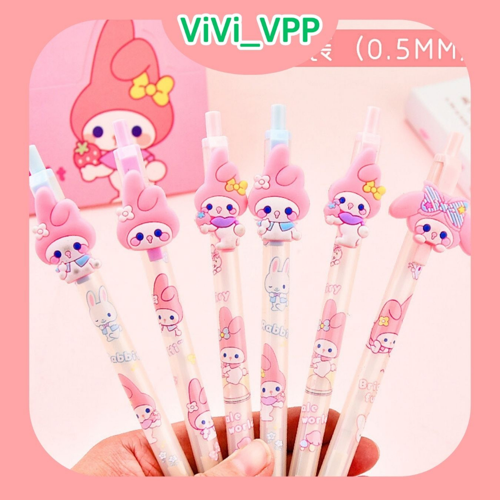Bút chì bấm hình bé thỏ cute - Bút chì ngòi 0.5mm