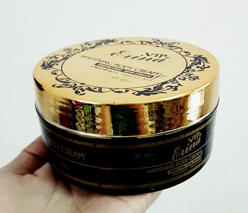 Kem trắng da body than hoạt tính Erina Vip Thái 250g