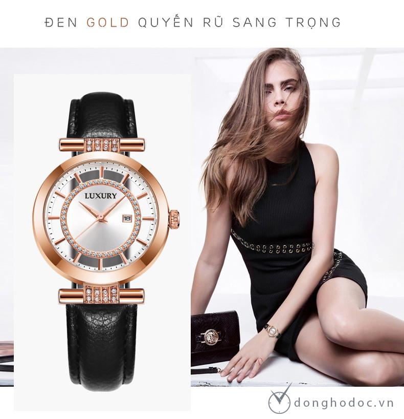 Đồng hồ Nữ LUXURY NACHI - Dây Da Cao Cấp - Hàng nhập Từ Pháp