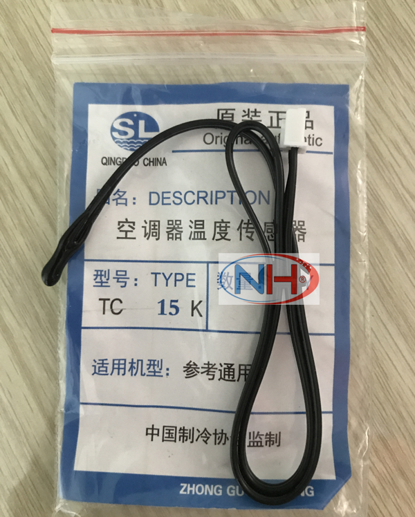 Đầu dò dàn lạnh, Sensor nhiệt điều hòa đầu nhựa. 15K