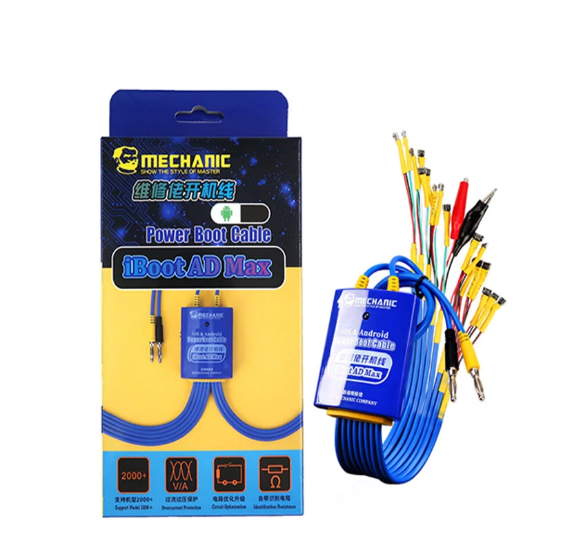 Bộ dây cấp nguồn các dòng android và iphone 2in1 mechanic iboot ad pro max