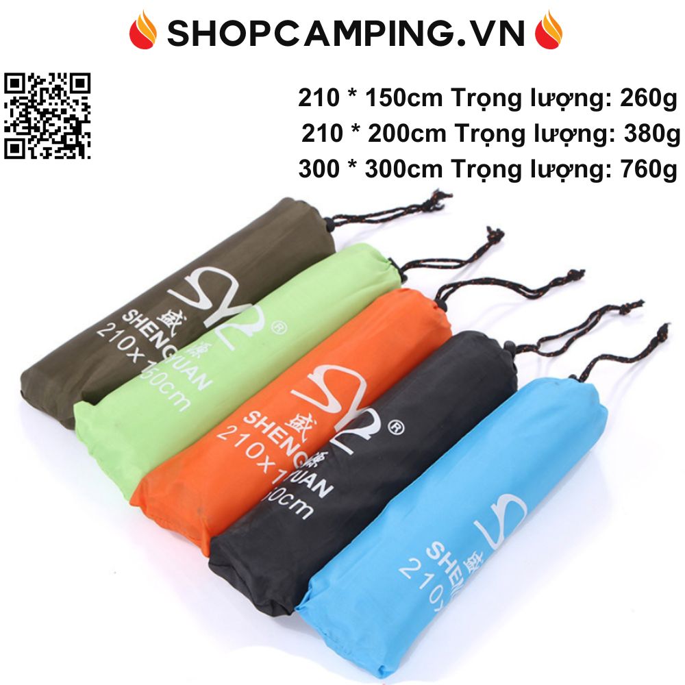 Tấm bạt lót đáy lều cắm trại chống thấm, chống bẩn, rách cho lều, tấm lót cắm trại dã ngoại Camping VietNam