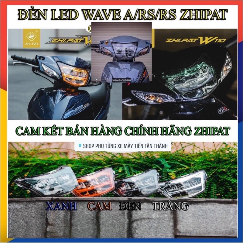 Chóa đèn pha led 2 tầng zhi.pat wave@110 rs100