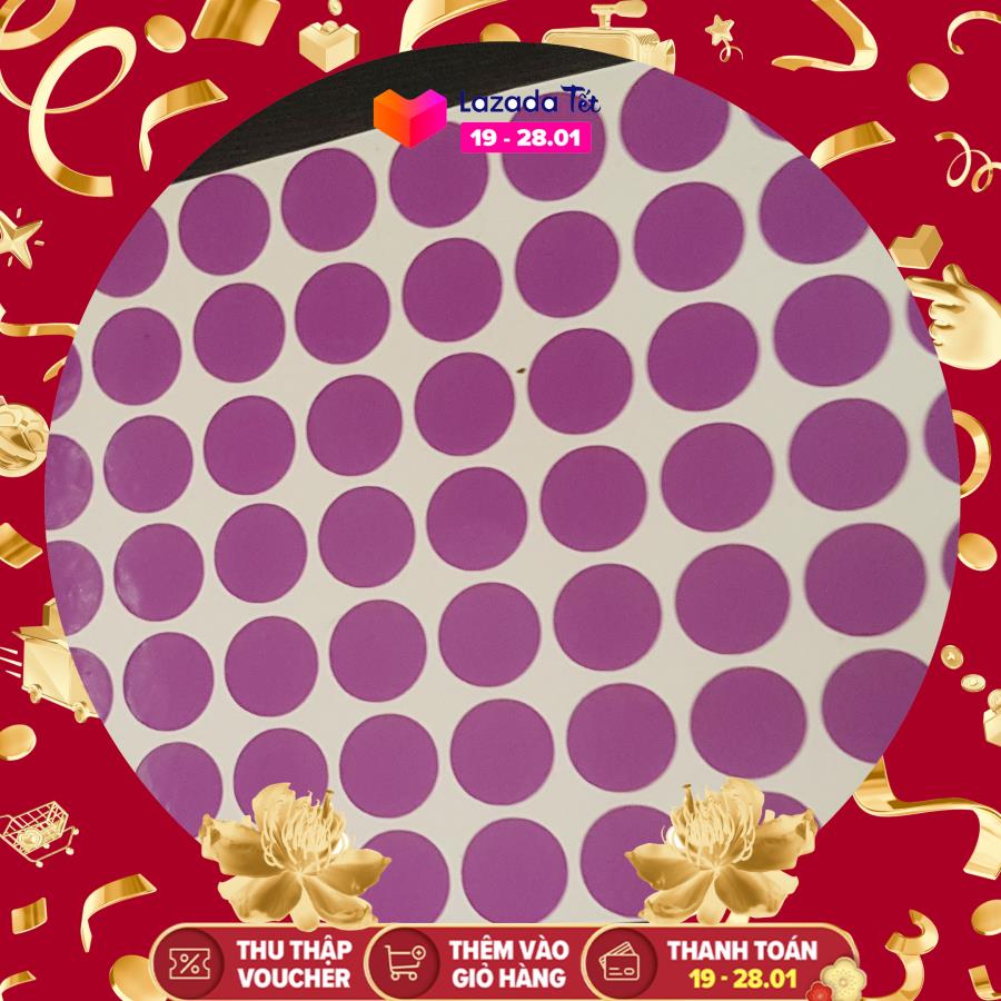 [HCM]100 Tem màu dán tròn không thấm nước 2cm giấy nhiều màu tem đánh dấu theo loại tem dán hộp sản phẩm tem nhãn