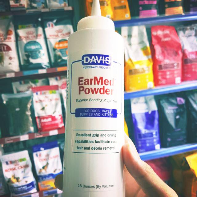 Bột nhổ lông tai cho chó mèo Davis EarMed Power 450gr
