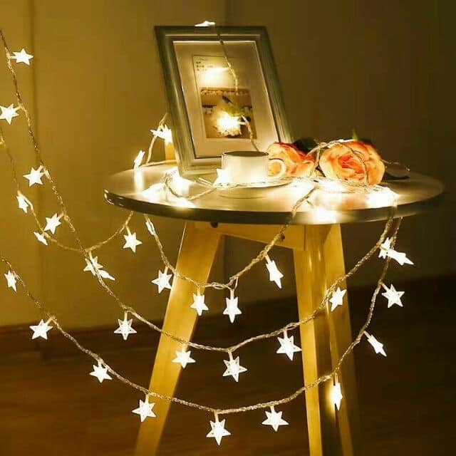 Đèn Led Xài Pin AA Dây Đèn Led Trang Trí Hình Ngôi Sao Decor Phòng Ngủ Tiệc Lễ Tết Noel Giáng Sinh