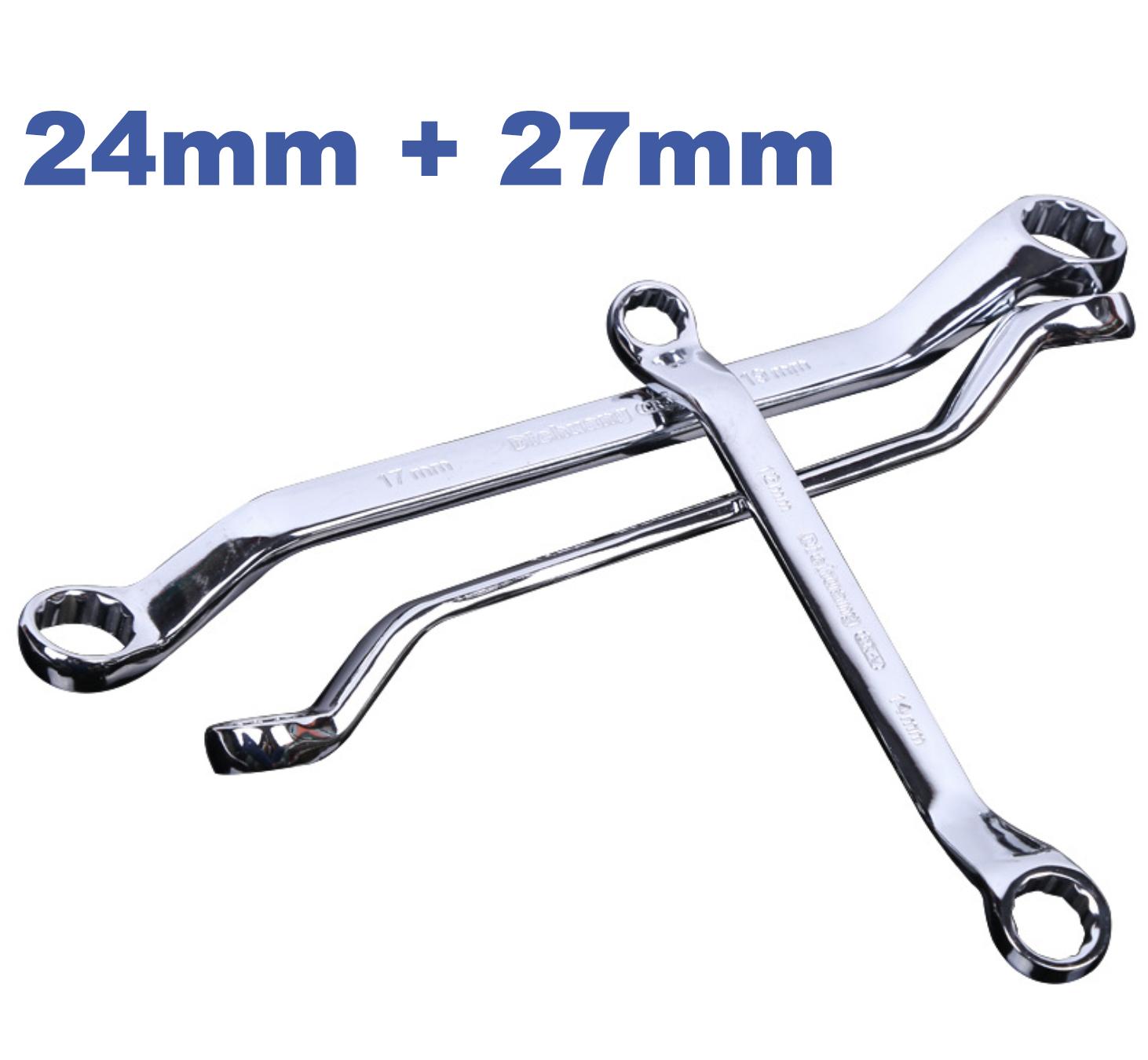 1 cây cờ lê vặn đai ốc - chìa khoá vòng miệng 2 đầu - chọn size 14mm 15mm 16mm 17mm 19mm 22mm 24mm 27mm - chất liệu thép cứng cr-v