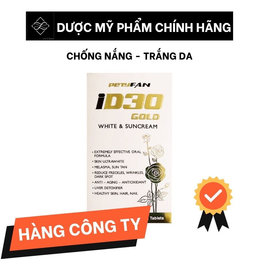 Viên uống id30 gold trắng da - chống nắng