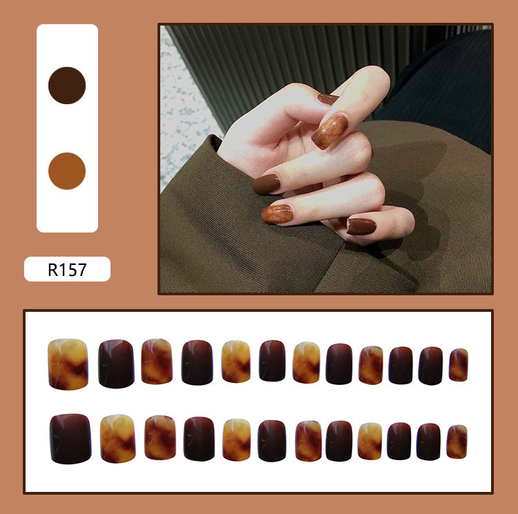 [SIÊU RẺ] Móng tay giả màu sắc trẻ trung 24 móng(Sẵn keo)