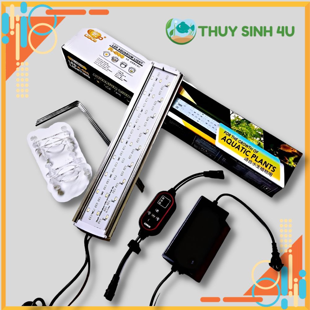 Đèn led thủy sinh coco wrgb giúp cây và cá lên màu siêu đẹp