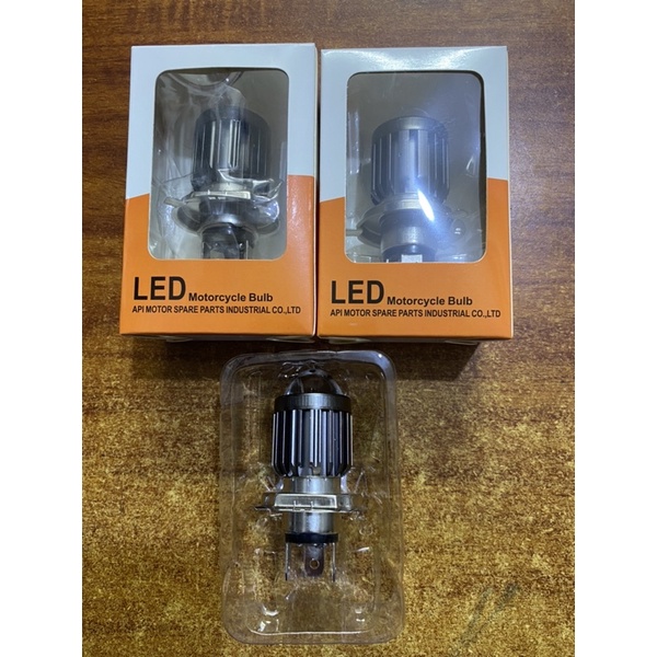 Đèn pha led bi cầu chân h4 - siêu sáng lắp cho xe máy điện