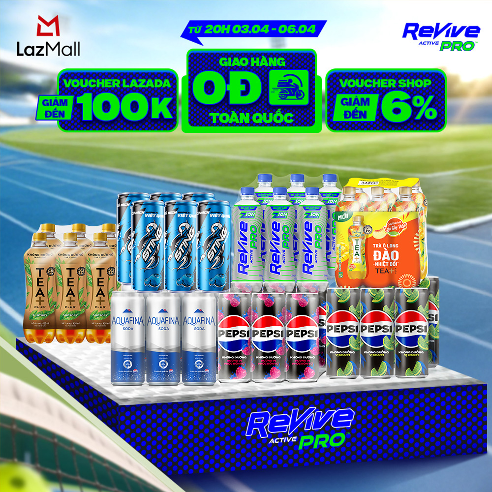 [SALE ĐẠI LỄ] Lốc 6 Nước giải khát đủ loại (Trà, Nước Tăng Lực, Nước ngọt Có Ga, Nước Điện Giải)