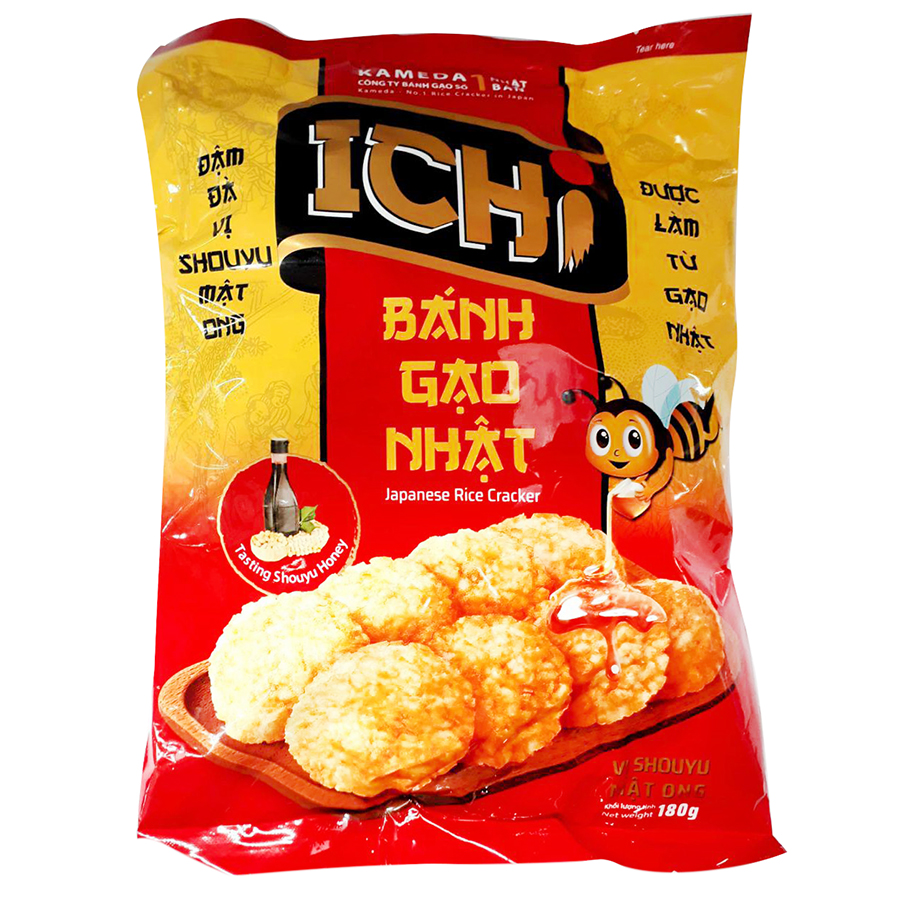 Bánh gạo vị mật ong ICHI 100gr-180gr gói