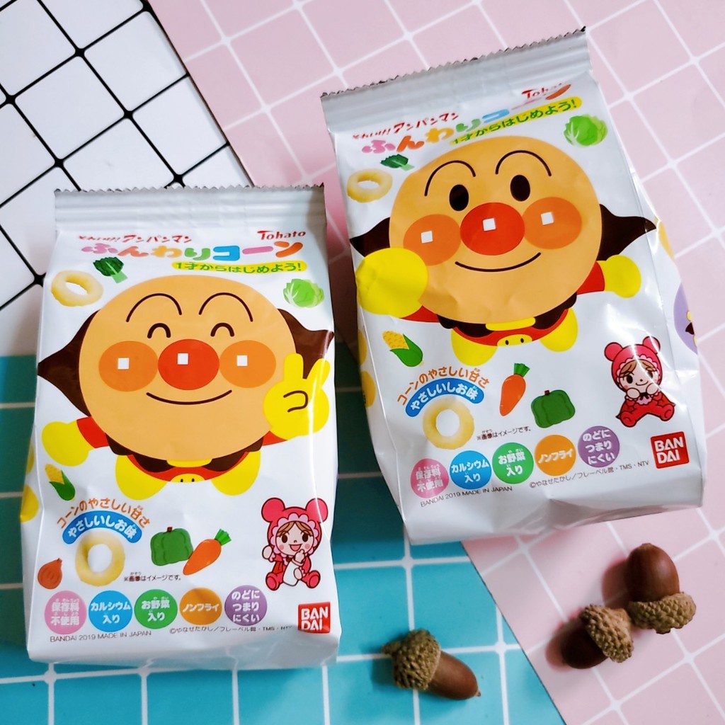 Bánh snack bắp ăn dặm tohato chú hề nhật bản
