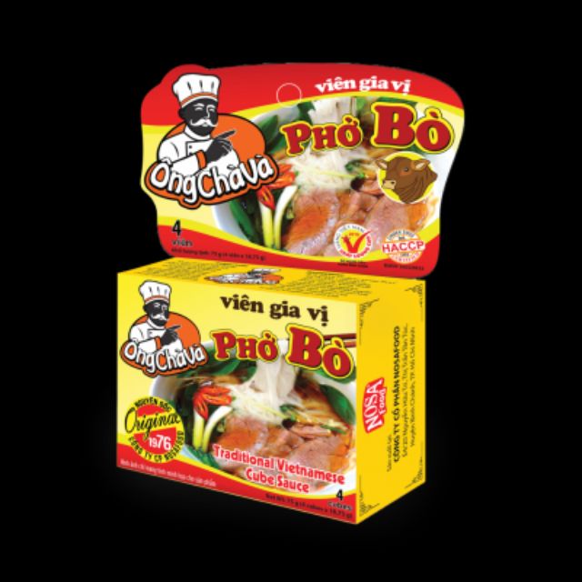 [HCM]Viên gia vị phở bò lốc 12 viên