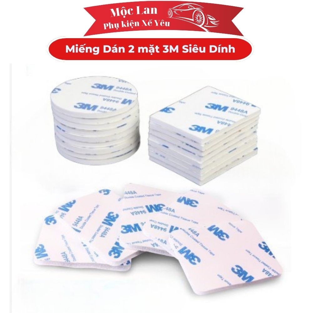 Miếng dán 3m, băng keo 2 mặt 3m, dán decor trang trí các vật dụng và dán cam hành trình
