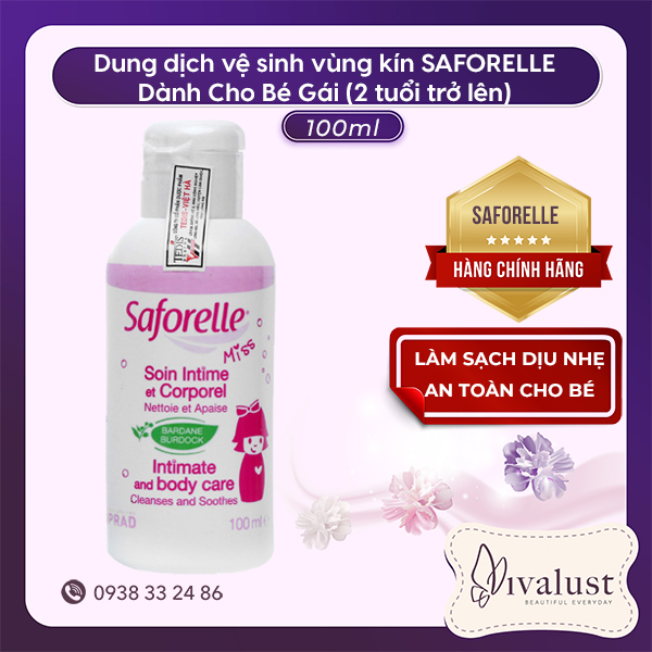 Dung dịch vệ sinh bé gái saforelle miss