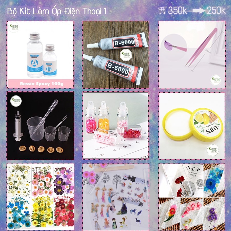 Bộ Kít Làm Ốp Lưng Điện Thoại Handmade