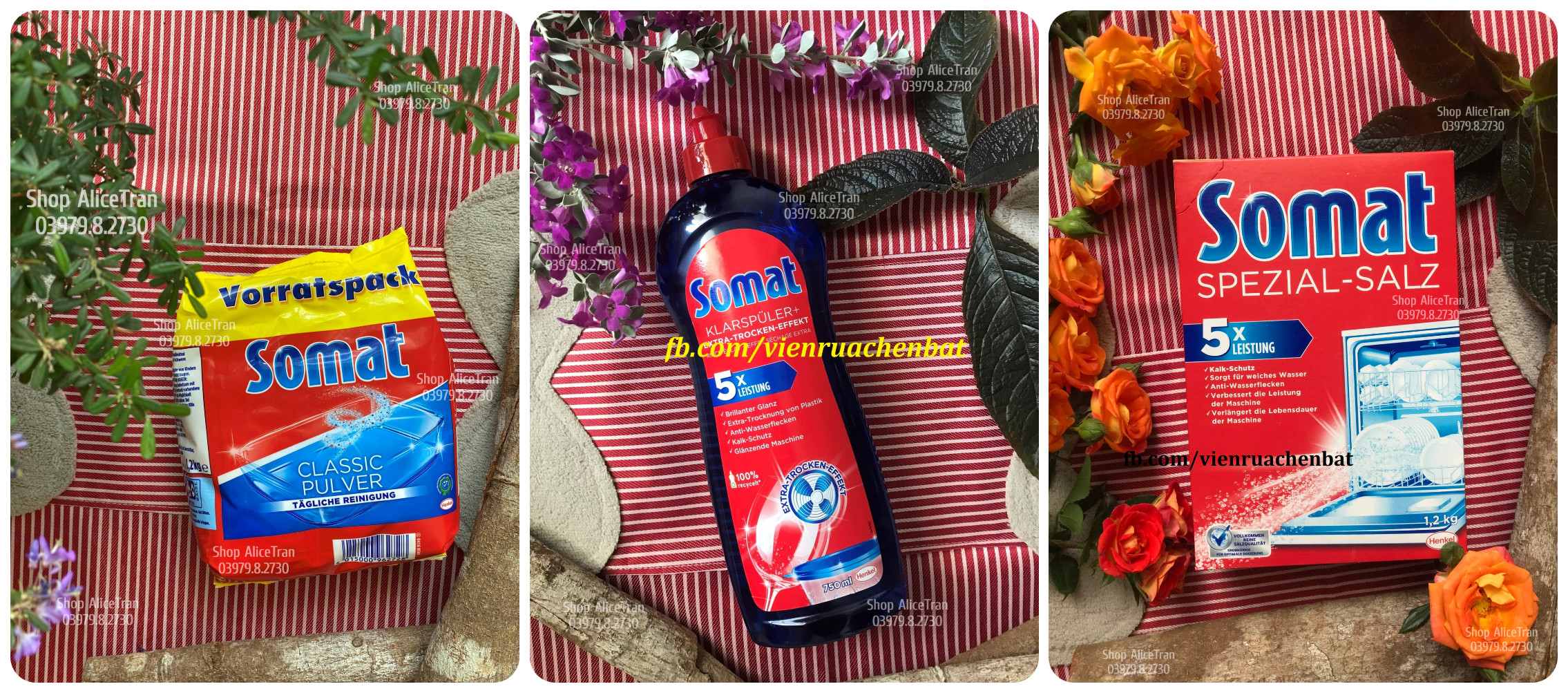 Combo Bột Somat 1.2kg + Muối Somat 1.2kg + Bóng Somat 750ml