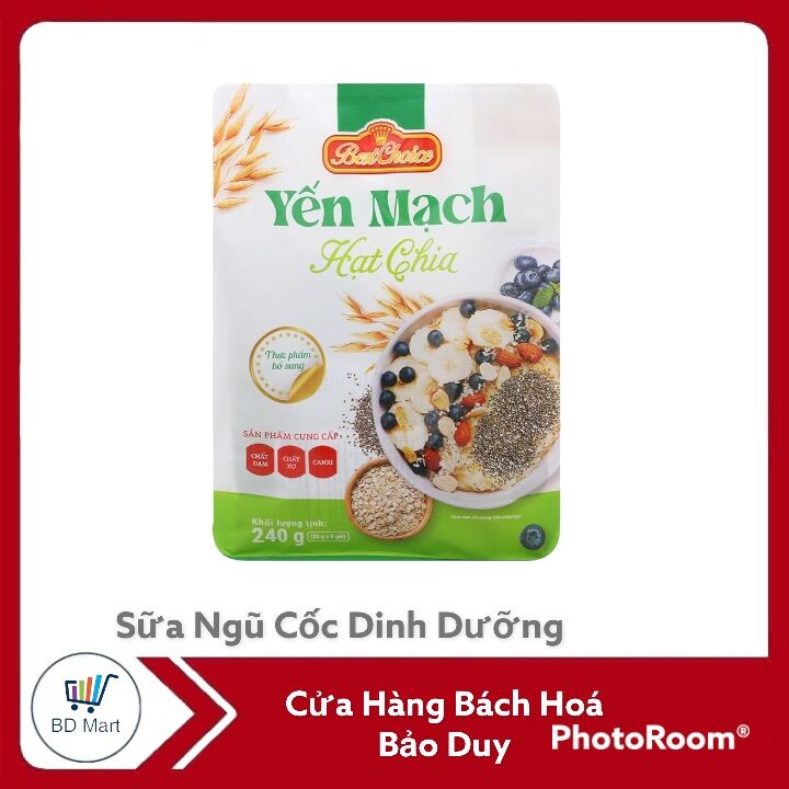 Thực phẩm bổ sung yến mạch hạt chia Best Choice gói 240g