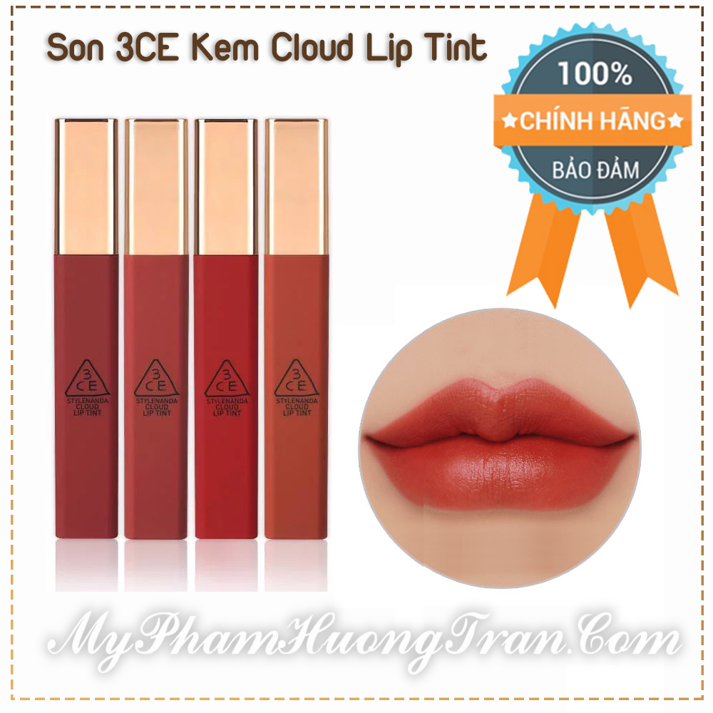 Son 3CE Kem Cloud Lip Tint - Chính Hãng 3CE Hàn Quốc