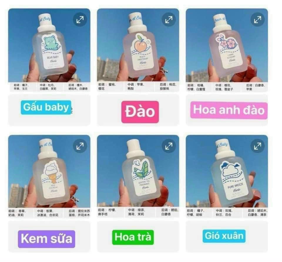 [ Hot Trend] Nước Hoa HanLu Mẫu Mới Nhất, Xịt Thơm Body HanLu Bear BaBy Hương Nhẹ Nhàng Quyến Rũ