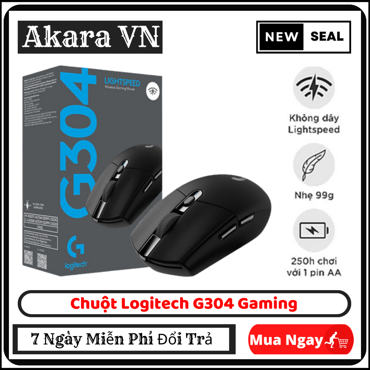 Chuột logitech g304 gaming ,chuột gaming g304 kda,cảm biến hero 2.4g,12000dpi, 6 nút bấm, có thể lập trình, thích hợp cho game thủ,công nghệ không dây lightspeed