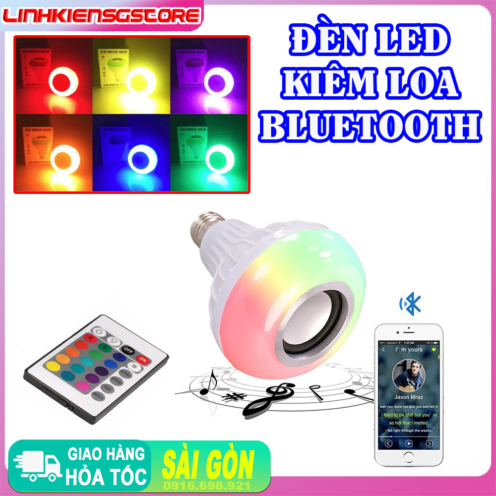 Đèn led kiêm loa bluetooh music lamp e27 12w