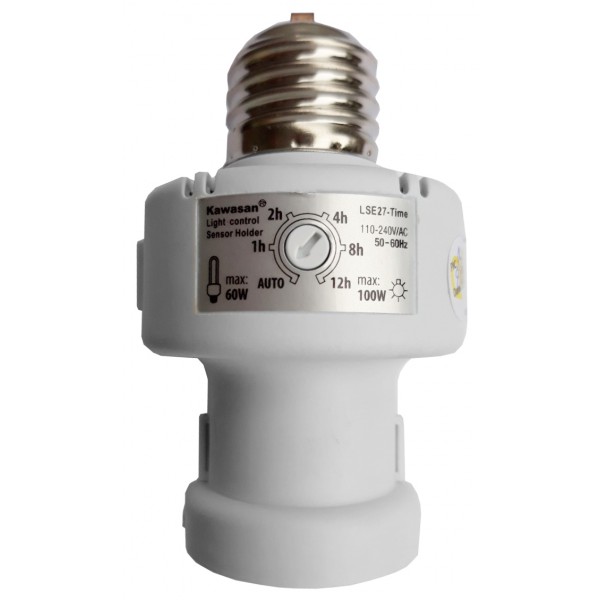 [HCM]ĐUI ĐÈN CẢM ỨNG ÁNH SÁNG KW-LSE27 đui đèn cảm ứng tự động tắc mở đuôi đèn thông minh