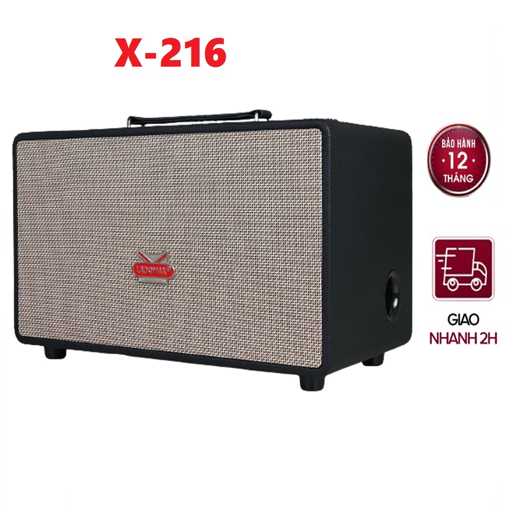 Loa Karaoke Bluetooth Xách Tay Bass Đôi Ladomax X216 Loa 5 Đường Tiếng 2 Loa Bass 16cmCông Suất 150wBluetooth 5.0Kèm 2 Micro Không Dây Chống Hú Chống Nhiễu.Bảo Hành 12 Tháng